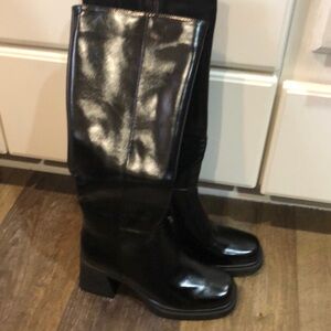ISNOM Knee High Boots Chunky 7.5 New